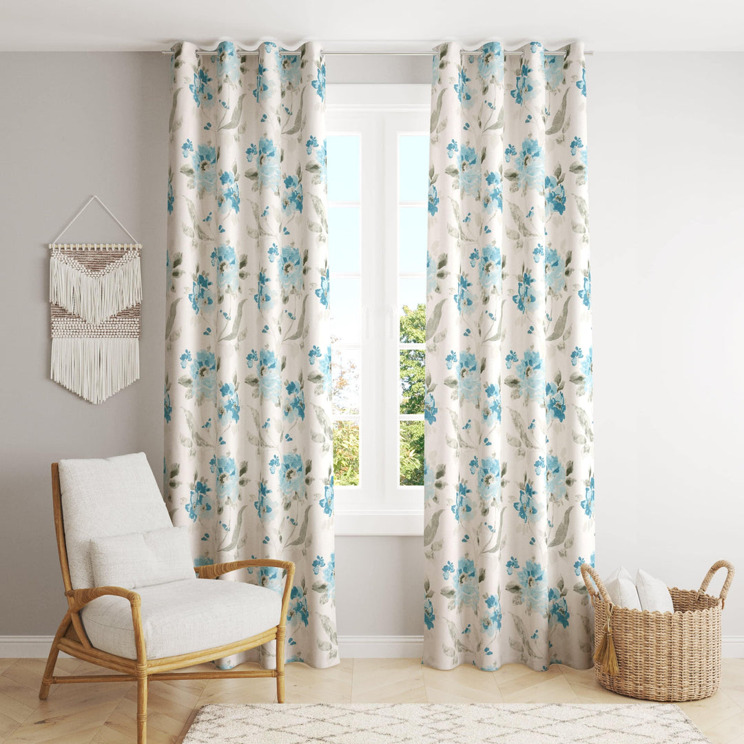 Duck Cotton Printed Curtains (Pack of 2 & 100% Cotton) - Trance Home Linen