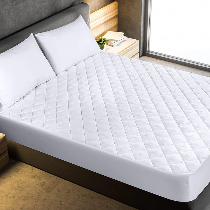 Elastic Fitted Style Water Resistant Cotton Quilted Mattress Protector - Trance Home Linen