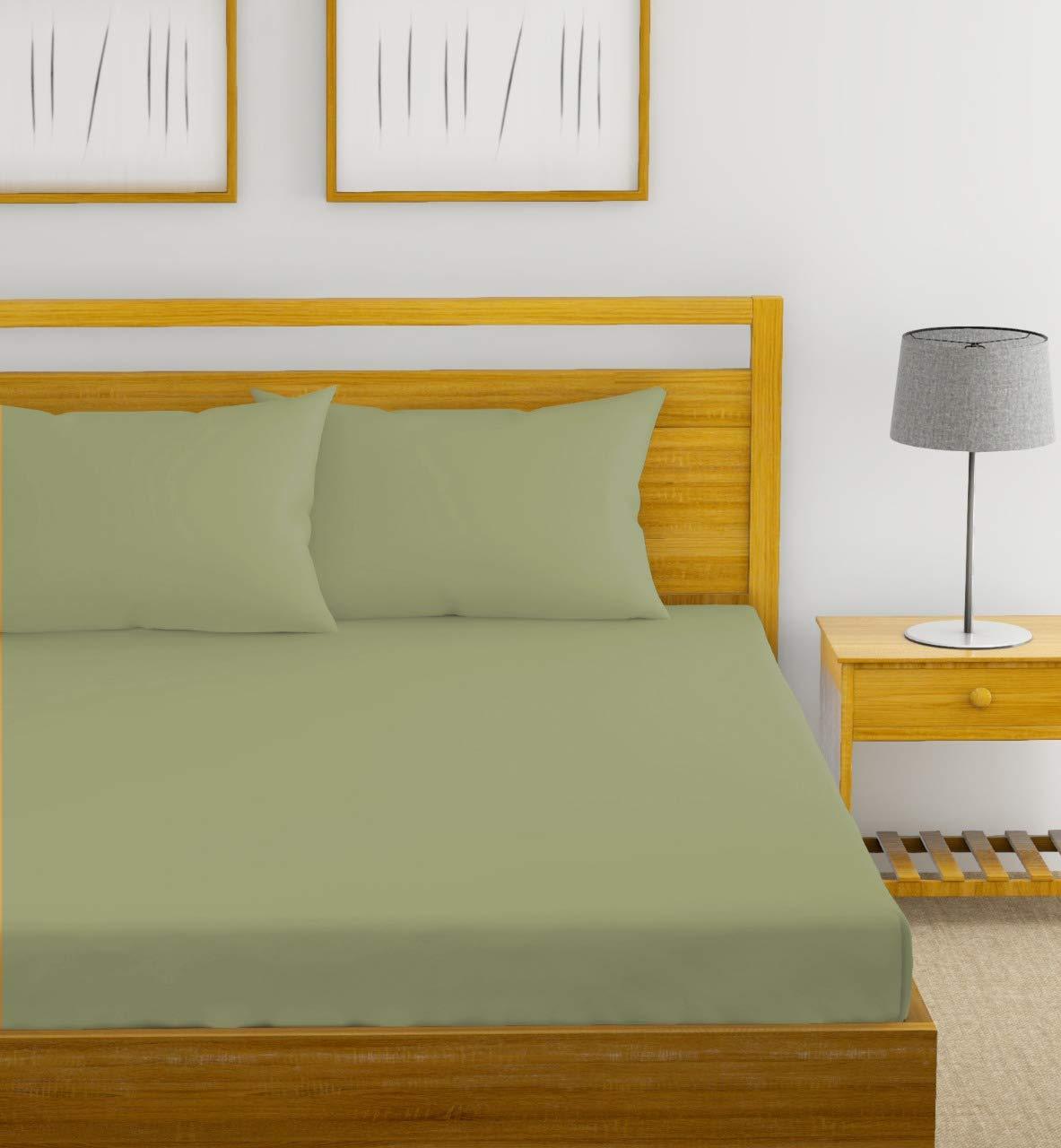 Cotton Plain, Flat and Fitted Bedsheets with Pillow covers