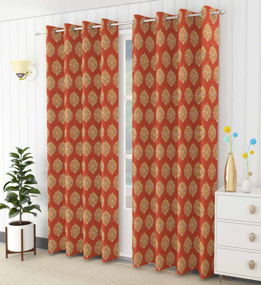 Lightweight-Cotton-Voile-Curtains-Clay Red