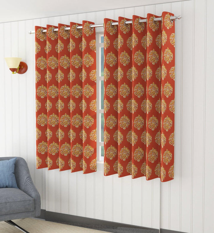 Lightweight-Cotton-Voile-Curtains-Clay-Red