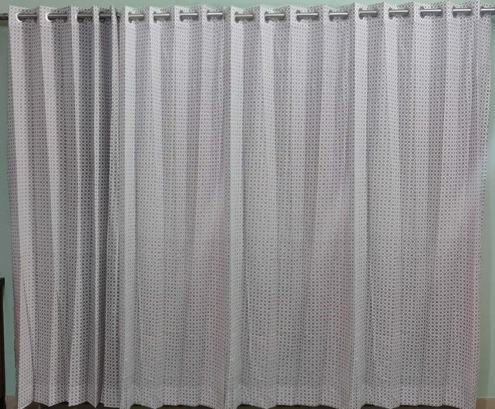 Lightweight Cotton Voile Curtains (Firdaus Red) - Trance Home Linen