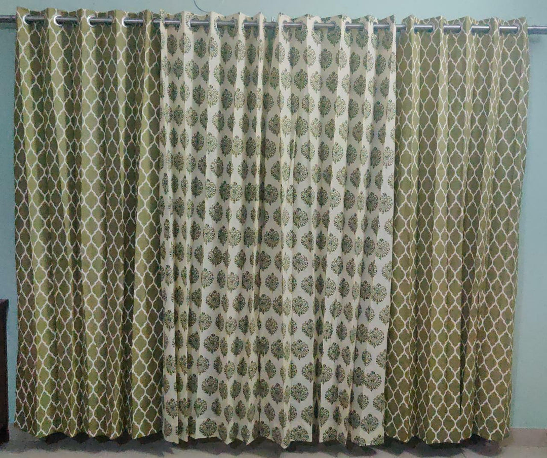 Lightweight Cotton Voile Curtains (Forest Green) - Trance Home Linen