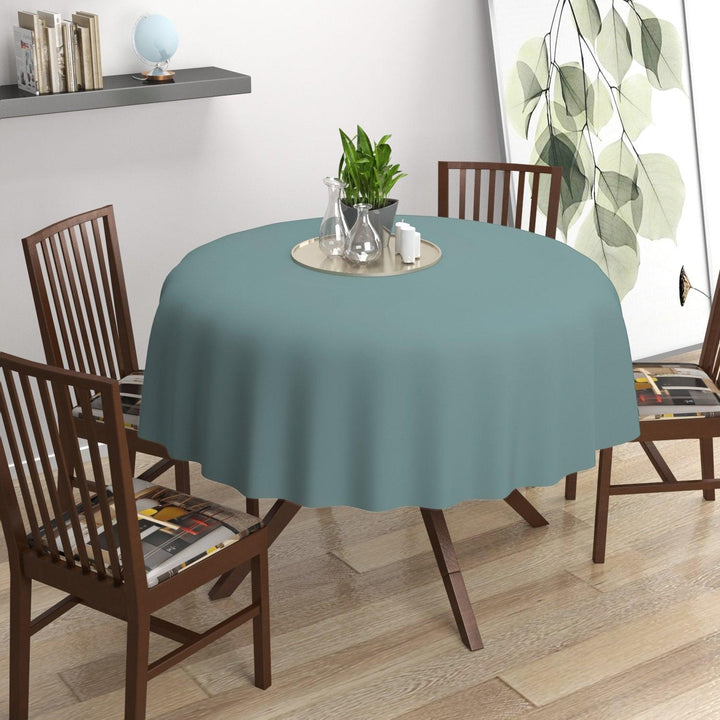 Premium Cotton Plain Circular Dining Table Cloth - Trance Home Linen