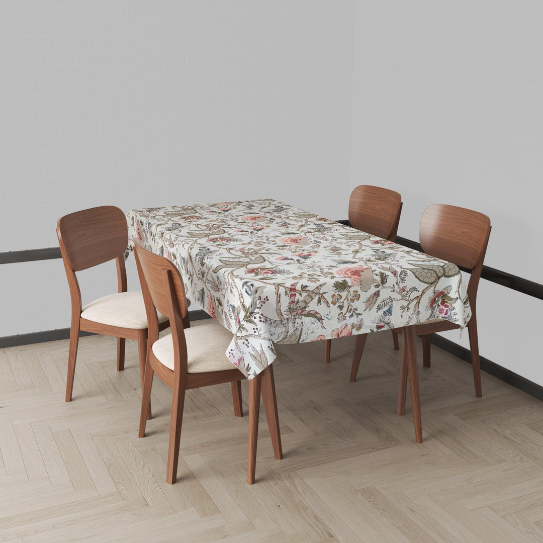 Premium Cotton Rectangular Dining Table Cloth (Calicut) - Trance Home Linen