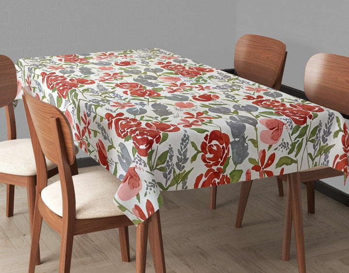 Premium Cotton Rectangular Dining Table Cloth (Huvu) - Trance Home Linen