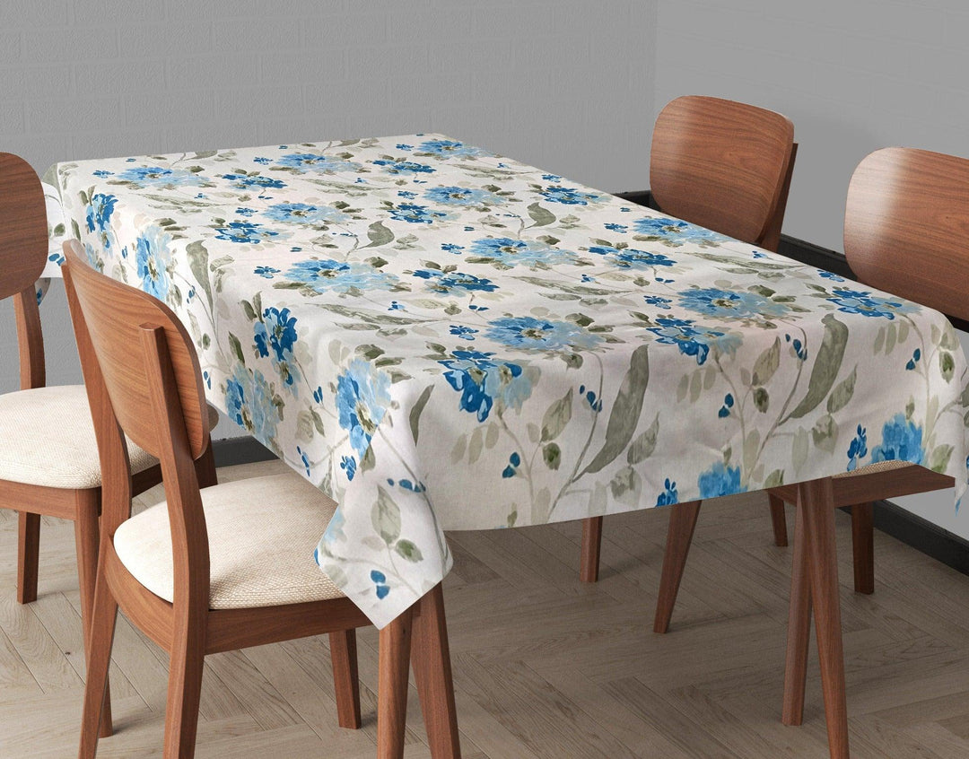 Premium Cotton Rectangular Dining Table Cloth (Tashi) - Trance Home Linen