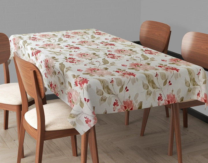 Premium Cotton Rectangular Dining Table Cloth (Tashi) - Trance Home Linen