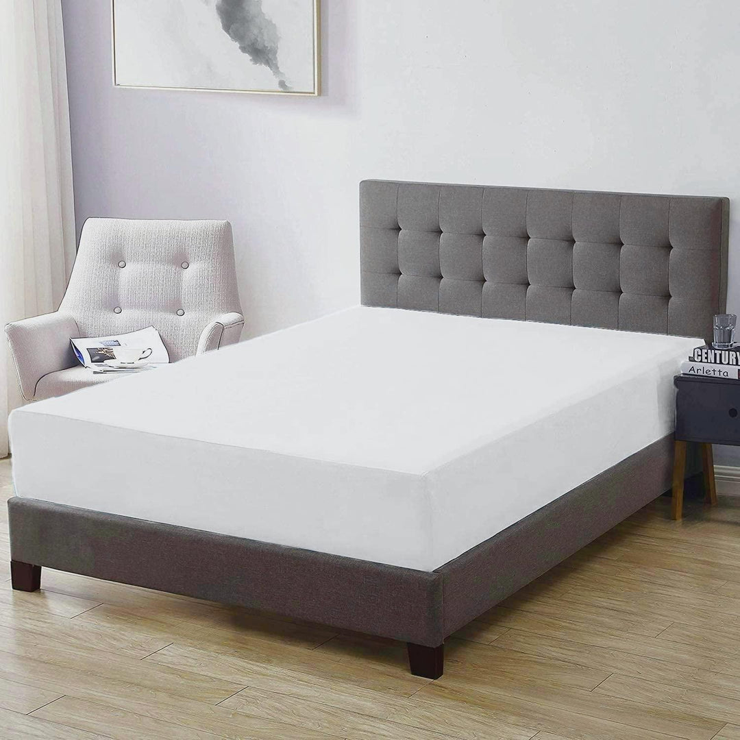 Premium Cotton Terry Elasticated King Size Fitted Style Waterproof Mattress Protector - Trance Home Linen