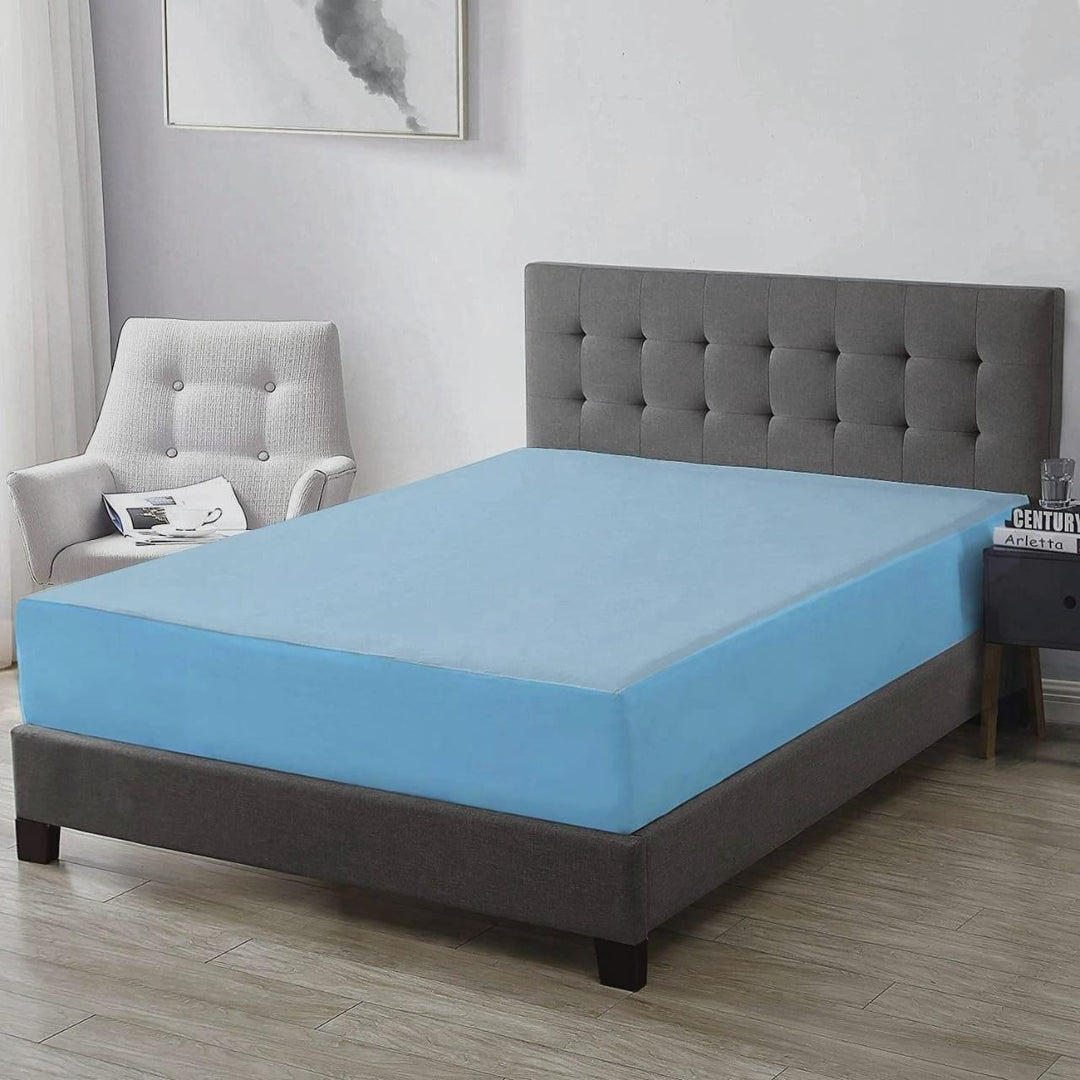 Premium Cotton Terry Elasticated Queen Size Fitted Style Waterproof Mattress Protector - Trance Home Linen