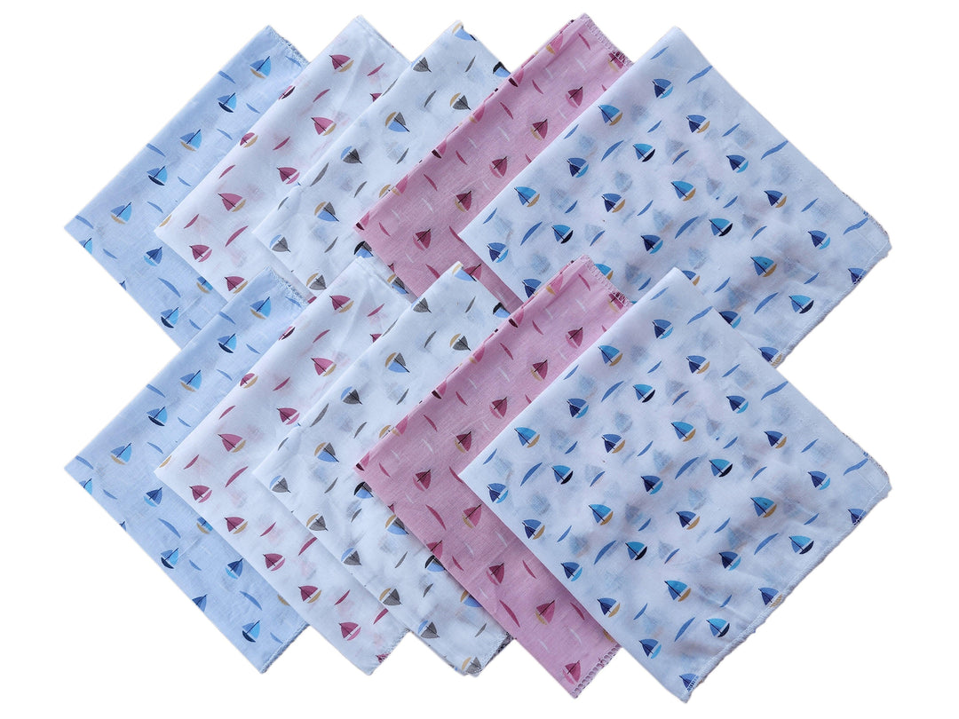 Thin Malmal Face Towels (Soft & 100% Cotton) - Trance Home Linen