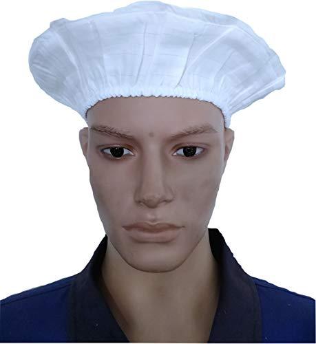 Trance Cotton Washable & Reusable Head Cap | Cleaning House and Kitchen Use | Food & Processing Industries Hygiene Caps - Trance Home Linen
