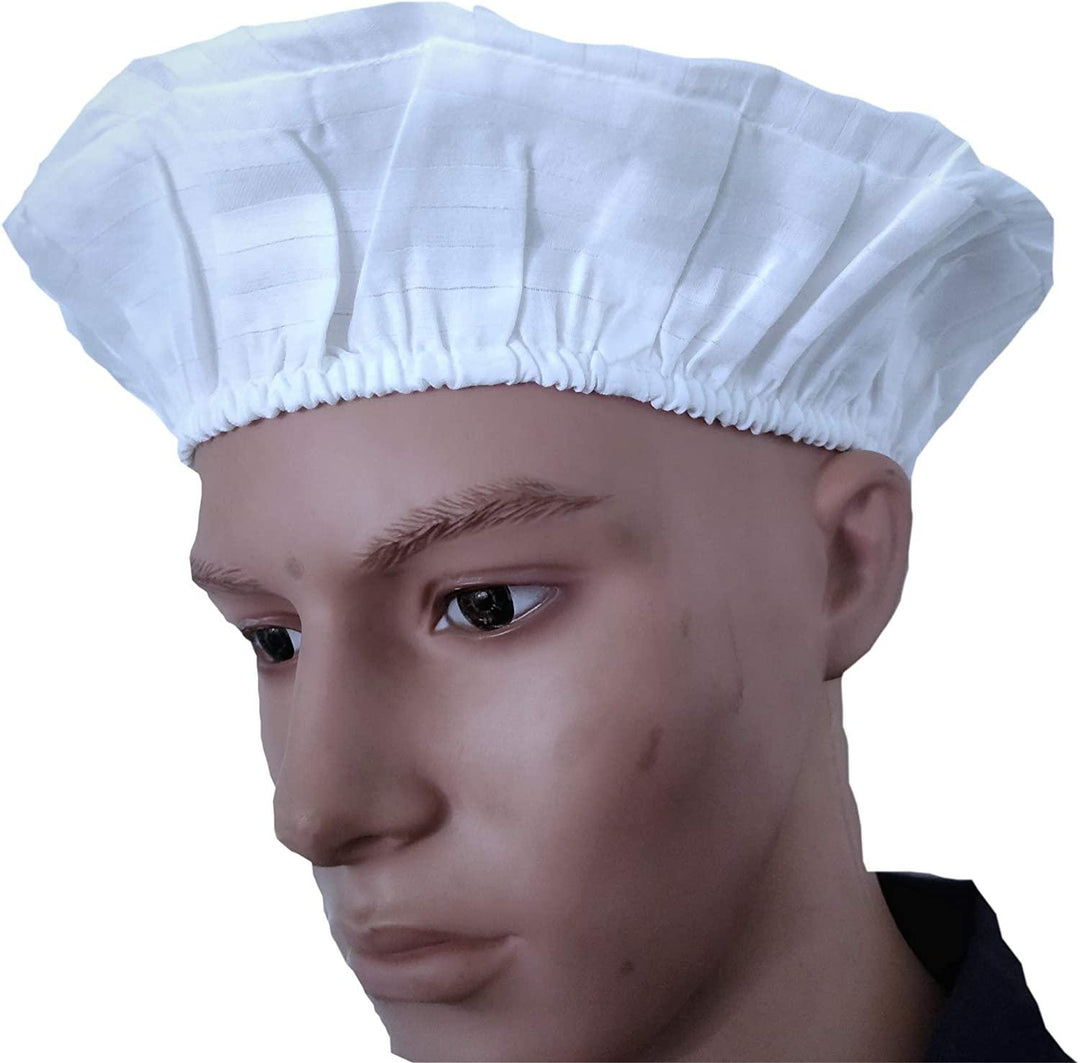 Trance Cotton Washable & Reusable Head Cap | Cleaning House and Kitchen Use | Food & Processing Industries Hygiene Caps - Trance Home Linen