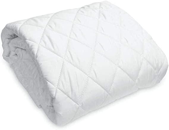 Water Resistant Cotton Quilted Mattress Protector with Elastic Straps on Corners - Trance Home Linen